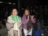 Deb and Donna Cheering the Parade