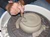 Phil Triming the Bottom of a Bowl