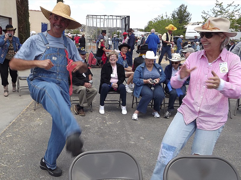 Moonshine Roger and Shary kicking it up