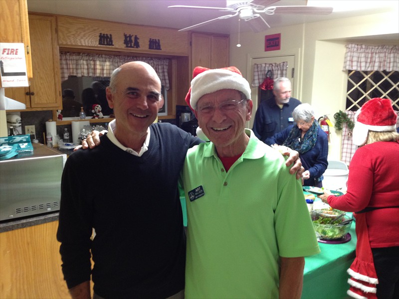 Pickleball party - Roger and Art