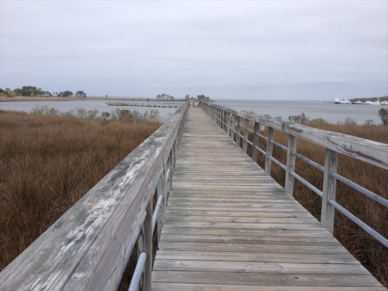 Walkway to docks