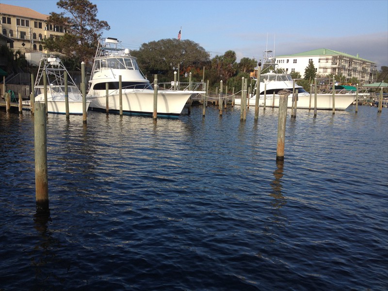 Behind Harbor Docks in Destin