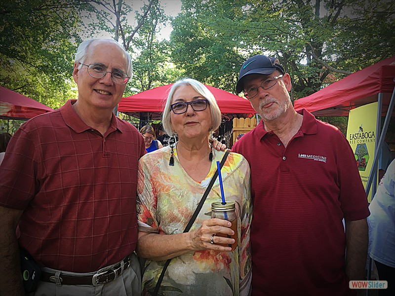 Tom Deb and Phil at Art Festival