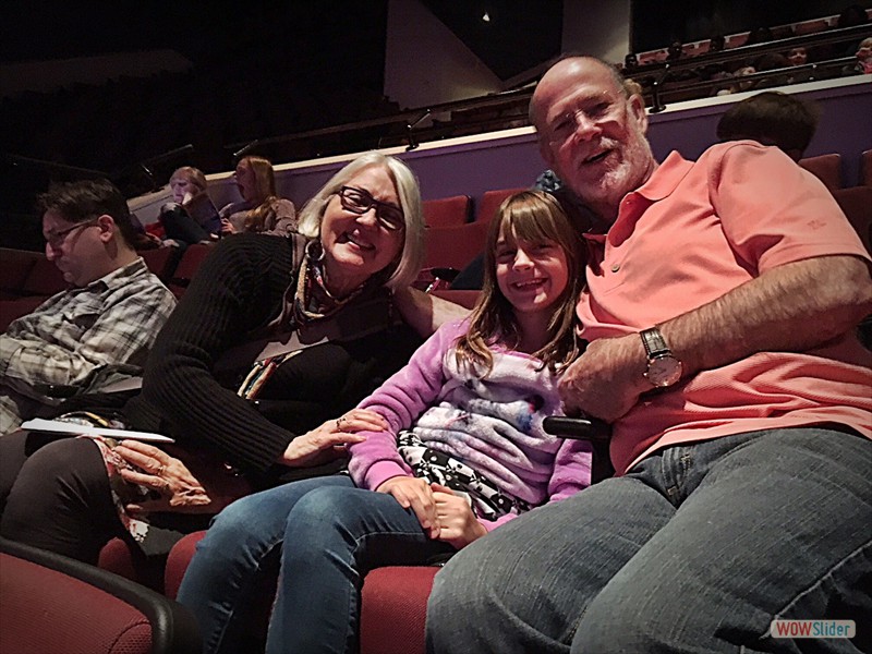 Granddeb and Granddad with Addy