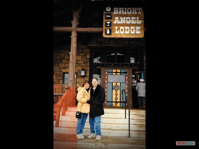 Deb and Phil at Bright Angel Grand Canyon