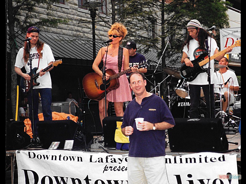 Phil at festival in downtown Lafayette LA