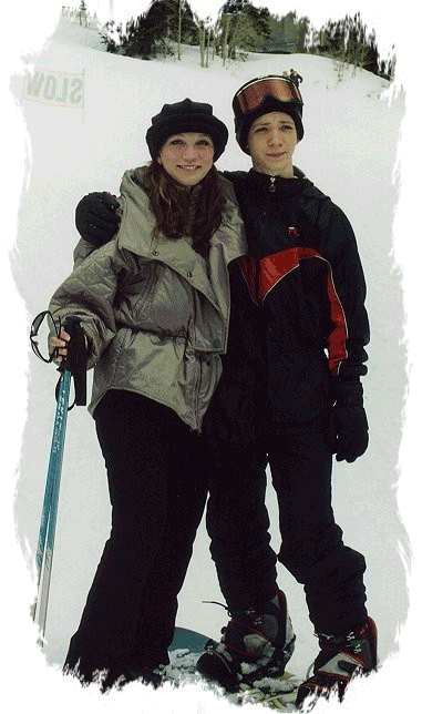 Tammy and Ryan on Ski Slope