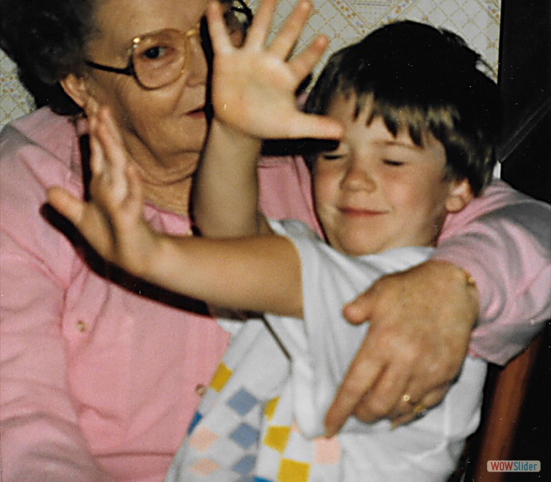 Ryan with Grandmom Ceal