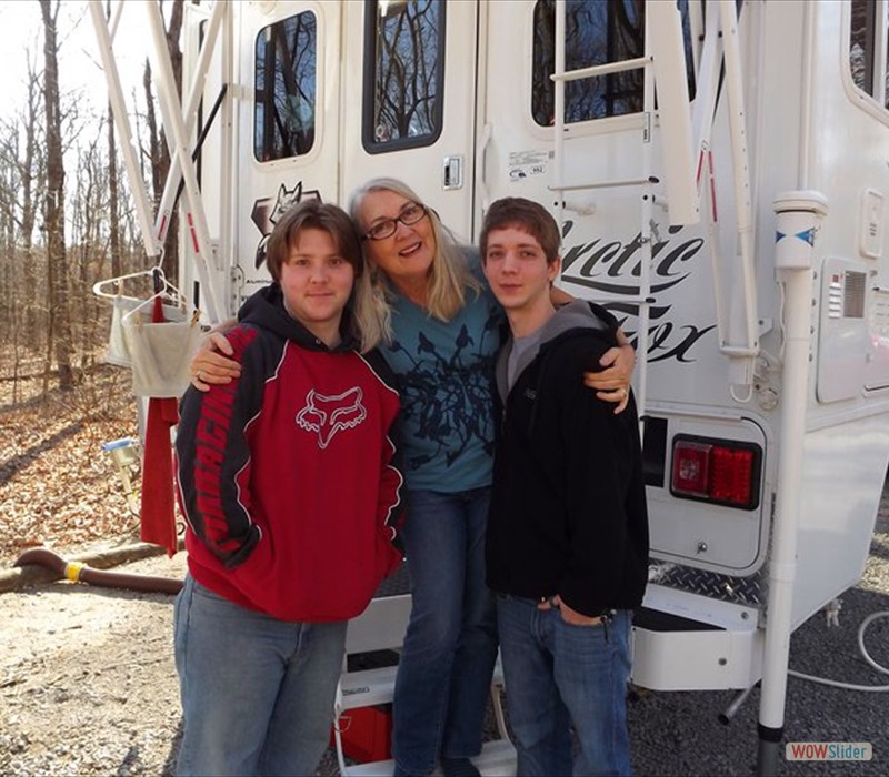 Tyler and Ryan with Deb in Huntsville AL